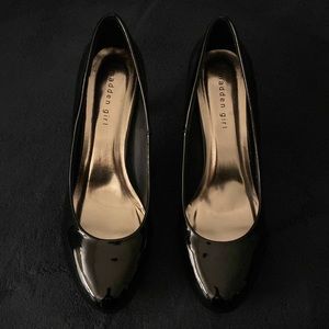 Black Madden Girl platform heels